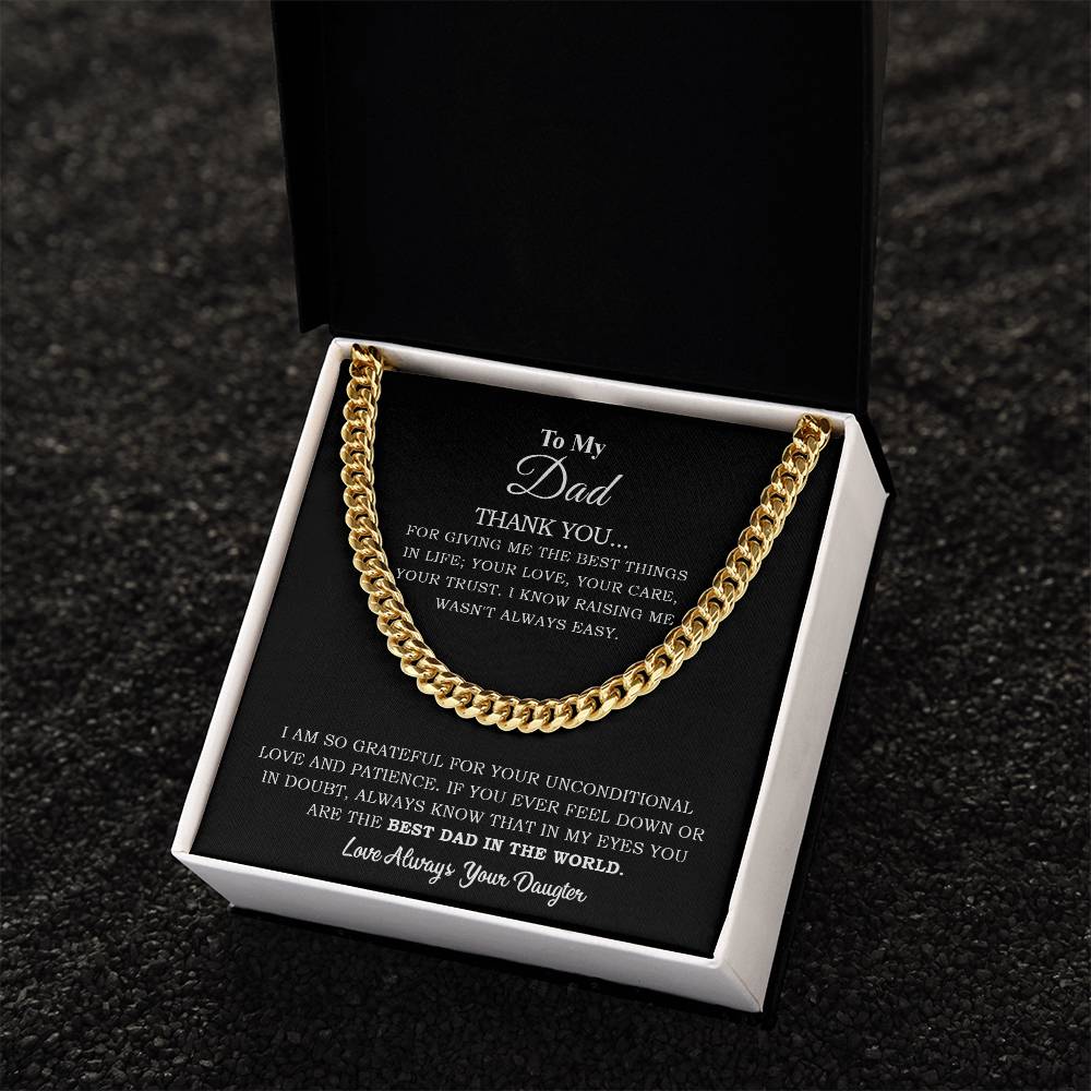 To My Dad | Cuban Link Chain