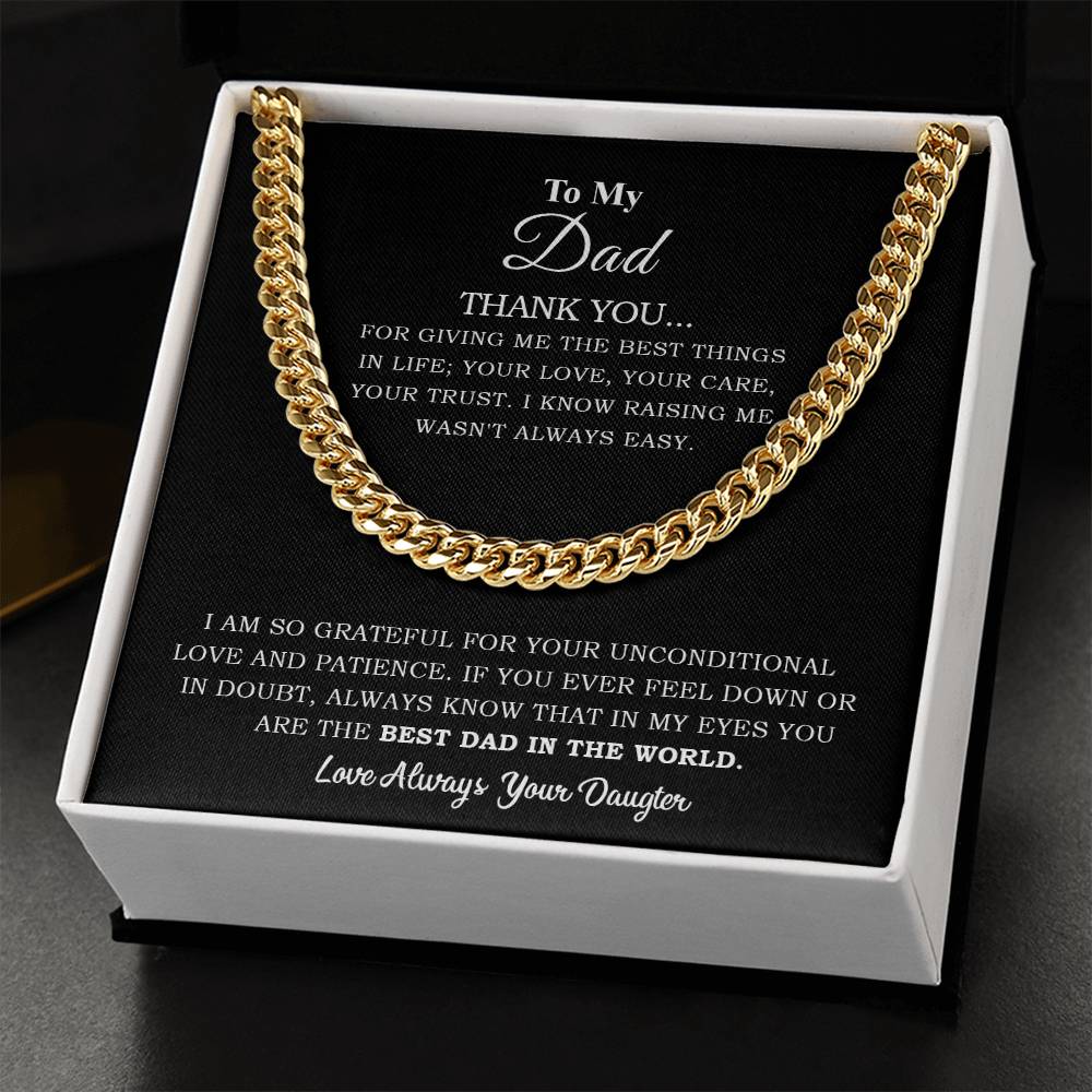 To My Dad | Cuban Link Chain