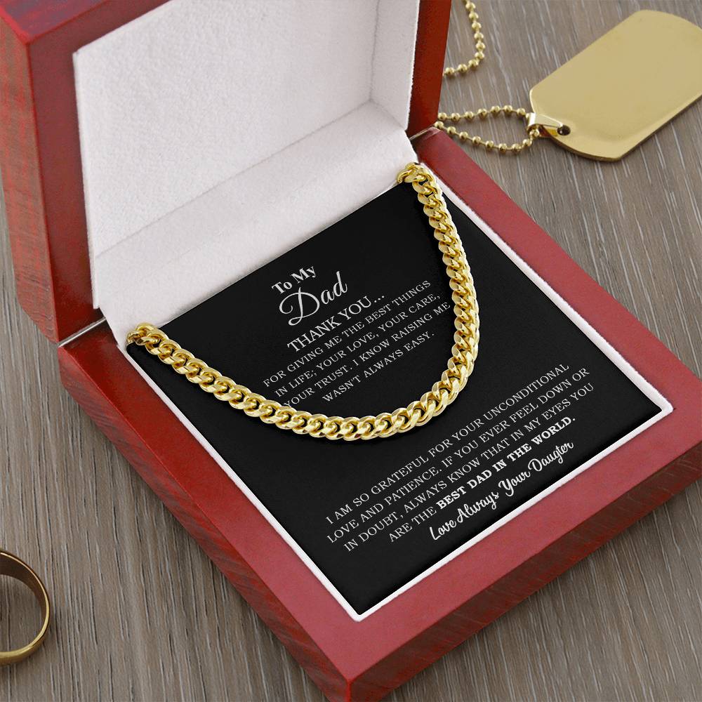 To My Dad | Cuban Link Chain