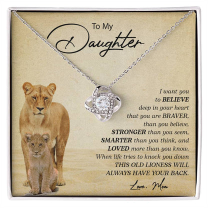 To My Daughter | Love Knot Necklace