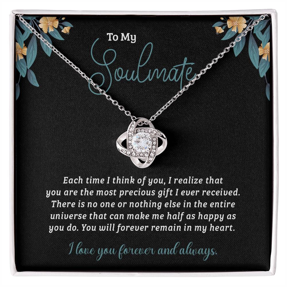 To My Soulmate | Love Knot Necklace