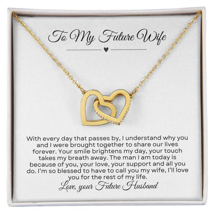 To My Future Wife | Interlocking Hearts necklace