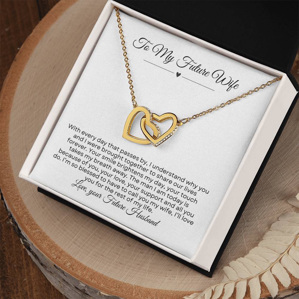 To My Future Wife | Interlocking Hearts necklace