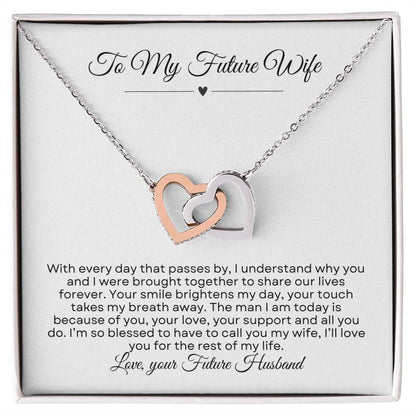 To My Future Wife | Interlocking Hearts necklace