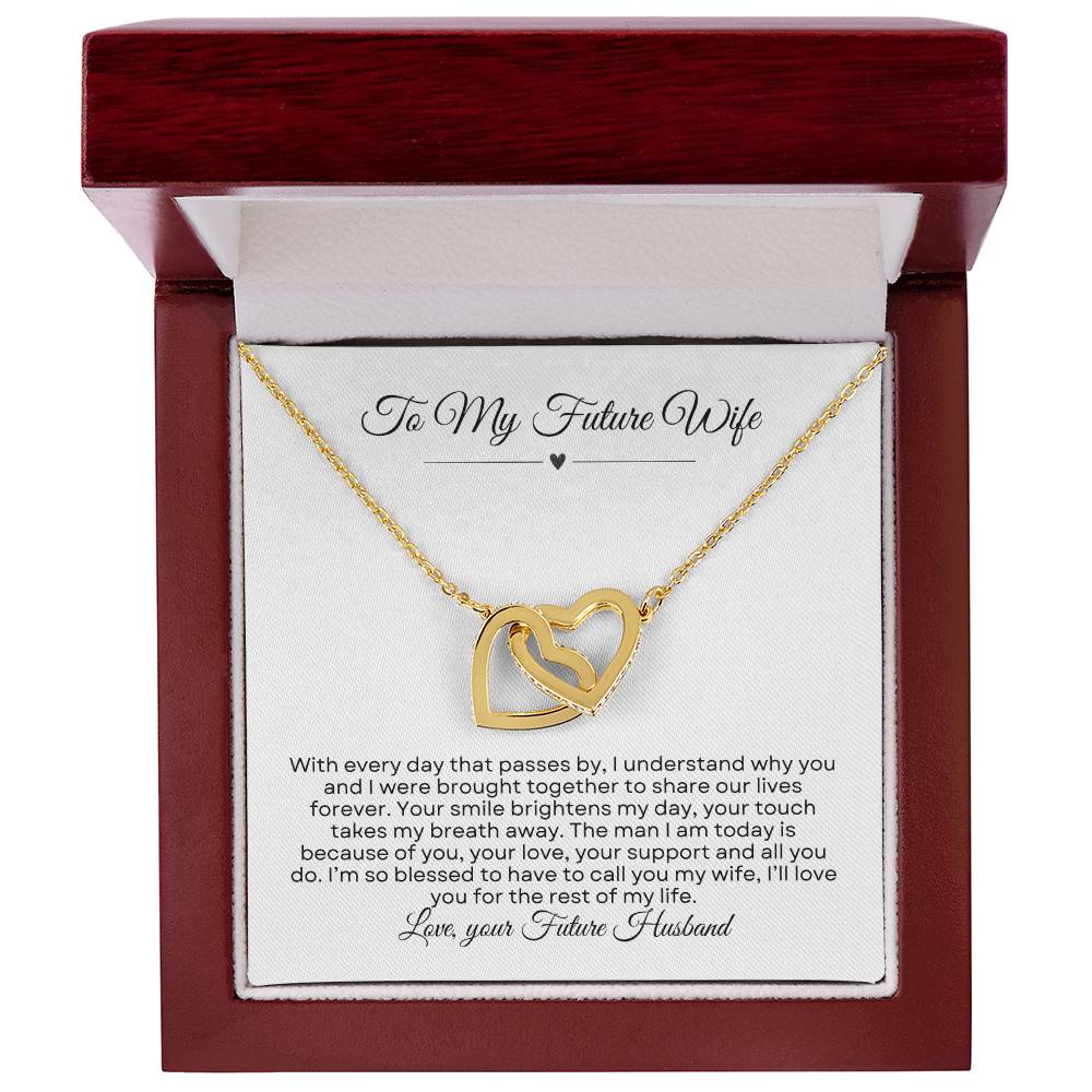 To My Future Wife | Interlocking Hearts necklace