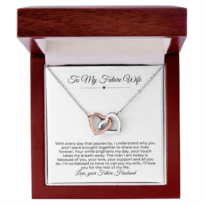 To My Future Wife | Interlocking Hearts necklace