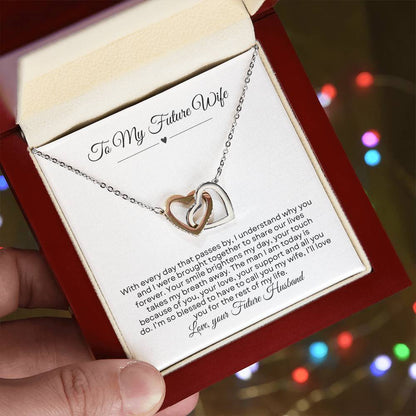 To My Future Wife | Interlocking Hearts necklace